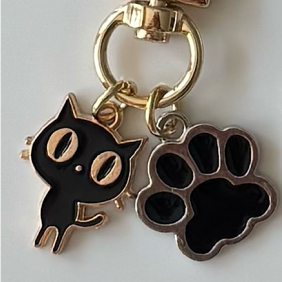 Accessories - Cat and Paw Bag Charm Keychain